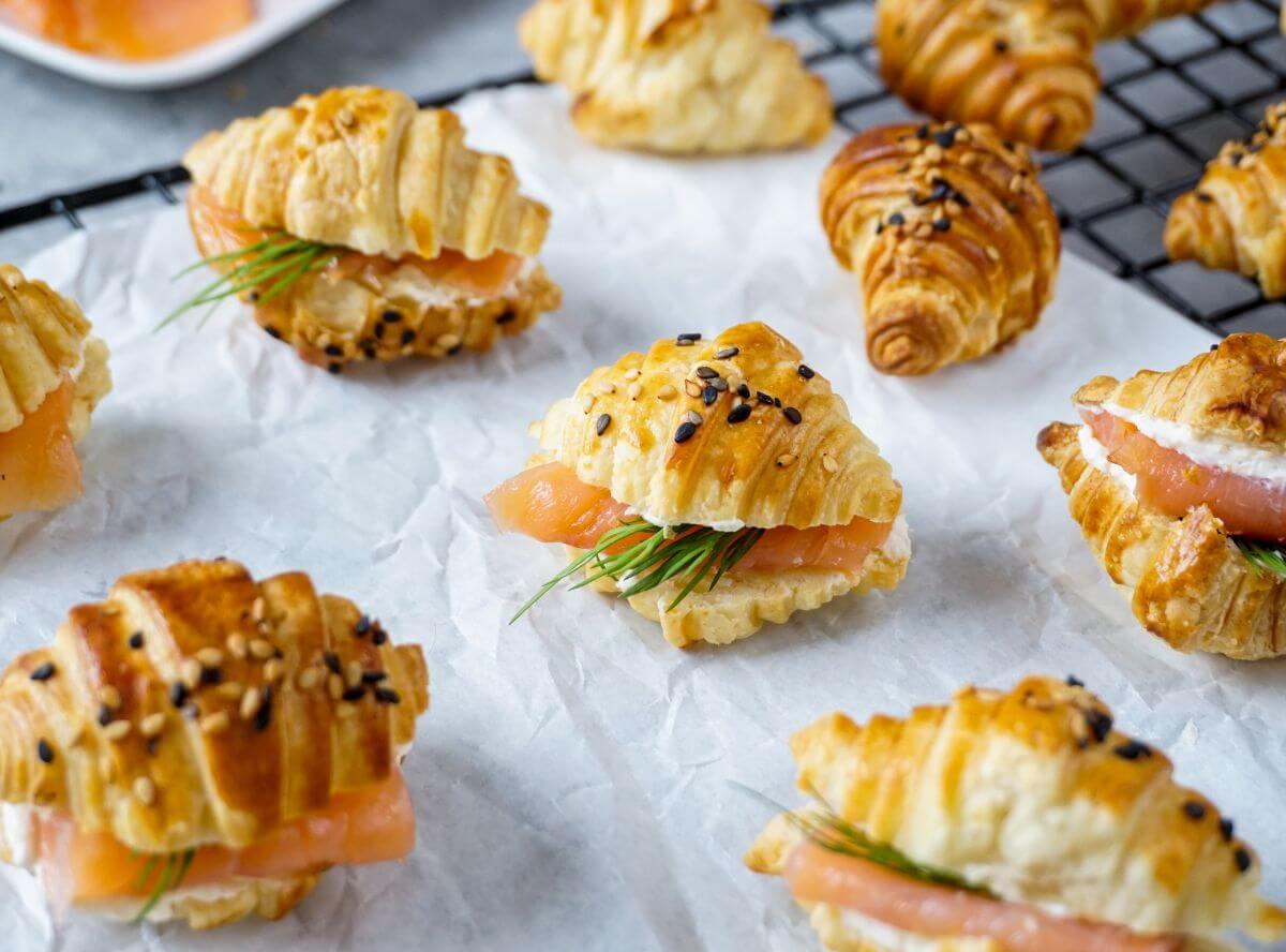 Airfryer Mini Croissants mit Lachs