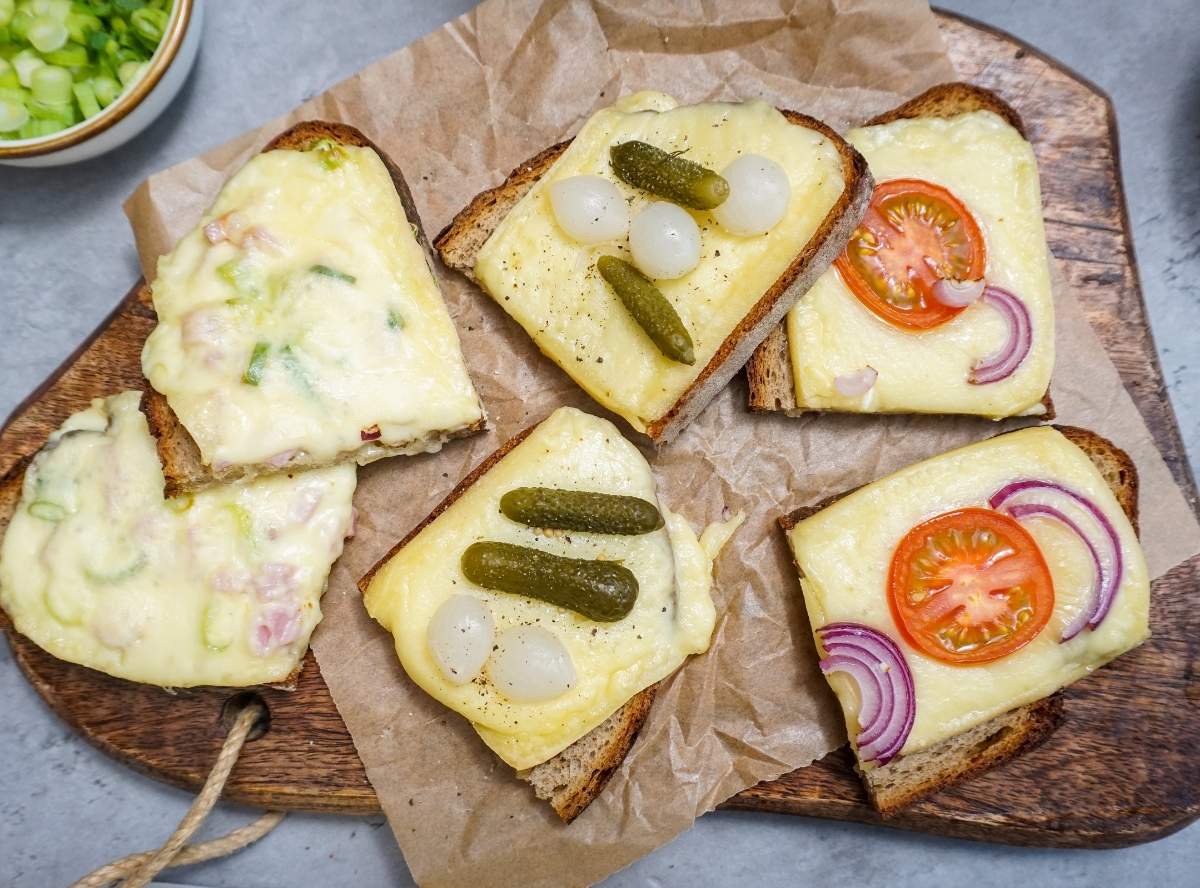 Airfryer Raclette K&auml;se Brot