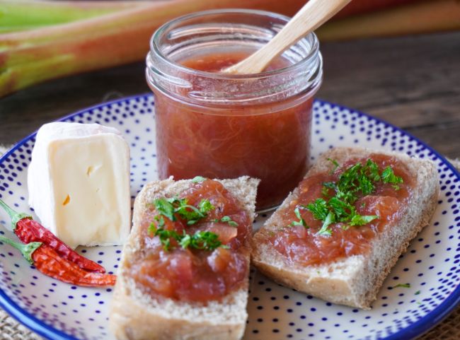 Apfel Rhabarber Chutney Apfel Rhabarber Chutney
