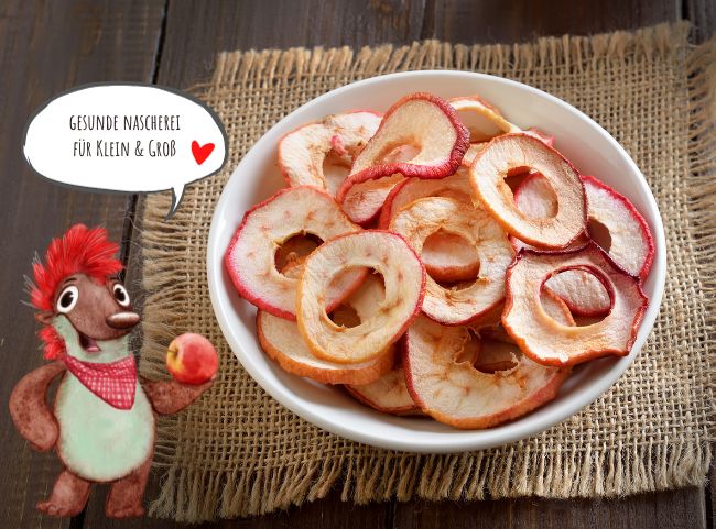 Apfelchips f&uuml;r Kinder