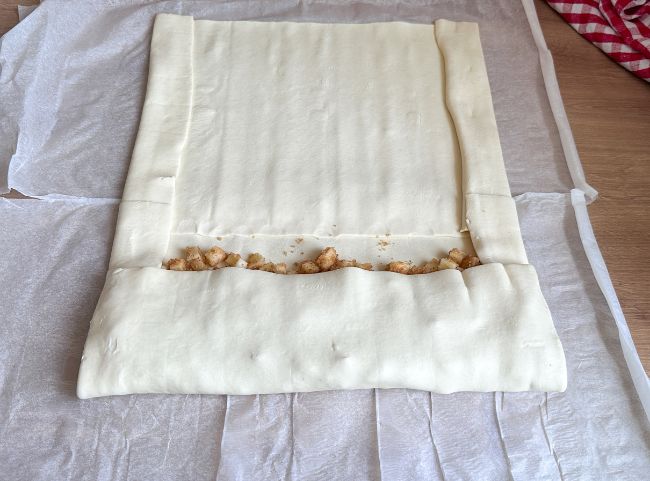 Apfelstrudel Bl&auml;tterteig einfach