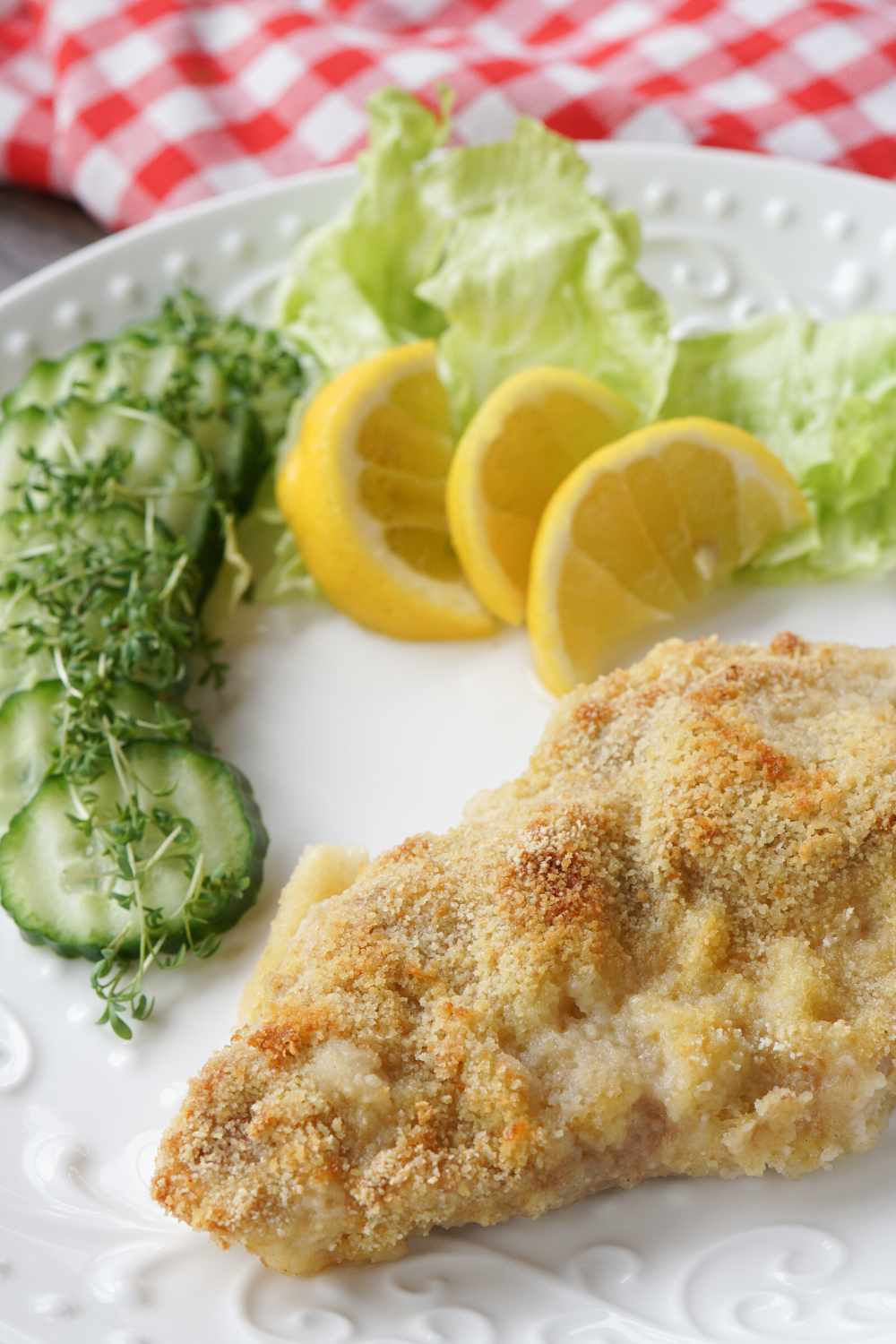 Panierte Schnitzel im Backofen Panierte Schnitzel im Backofen