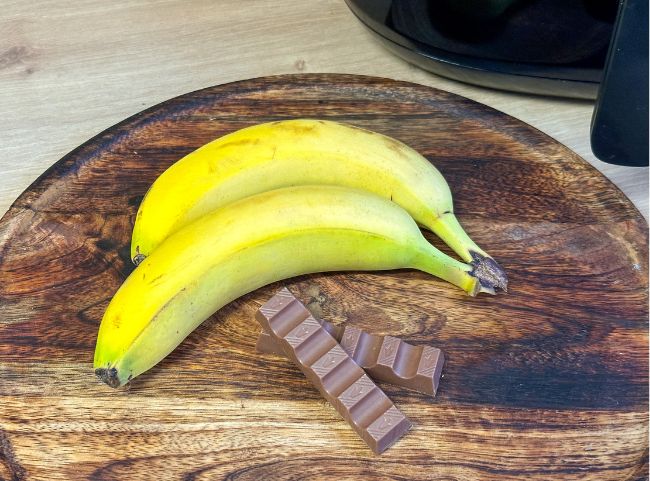 Banane Schokolade Hei&szlig;luftfritteuse backen