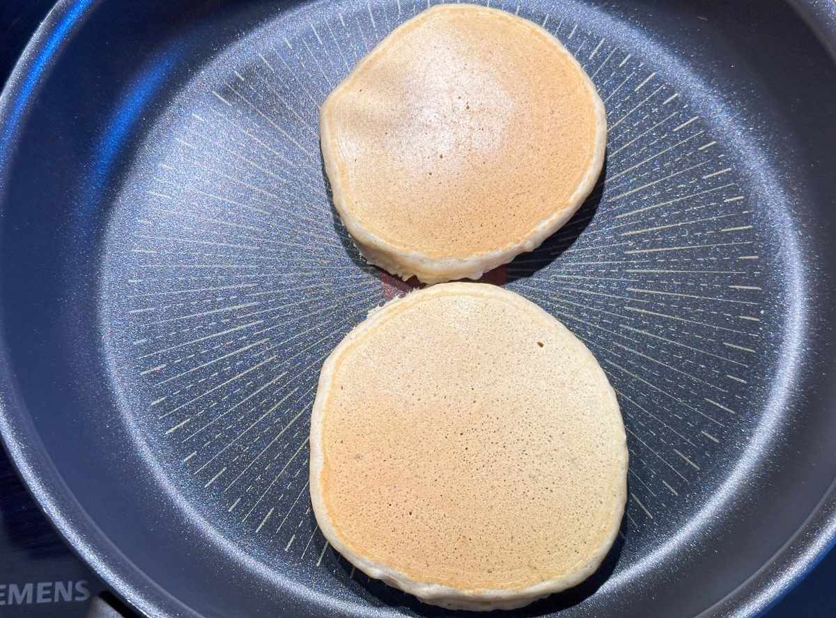 Bananen-Pancakes Pfanne backen Bananen-Pancakes Pfanne backen