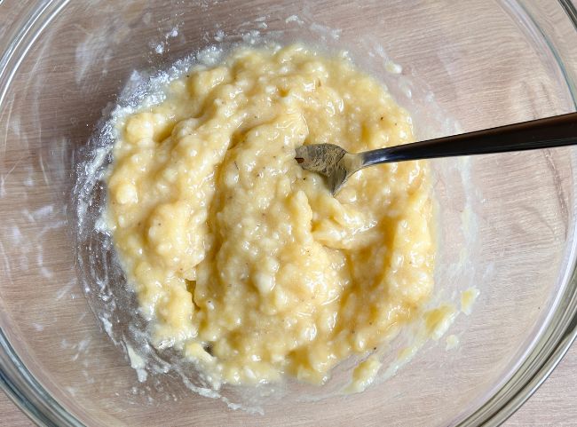 Bananenmuffins Banane pürieren Bananenmuffins Banane pürieren
