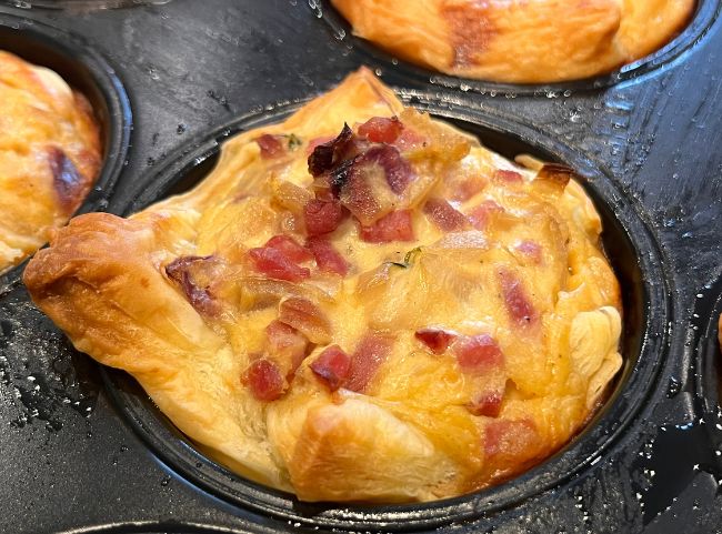 Blätterteig Zwiebelkuchen Muffins Blätterteig Zwiebelkuchen Muffins
