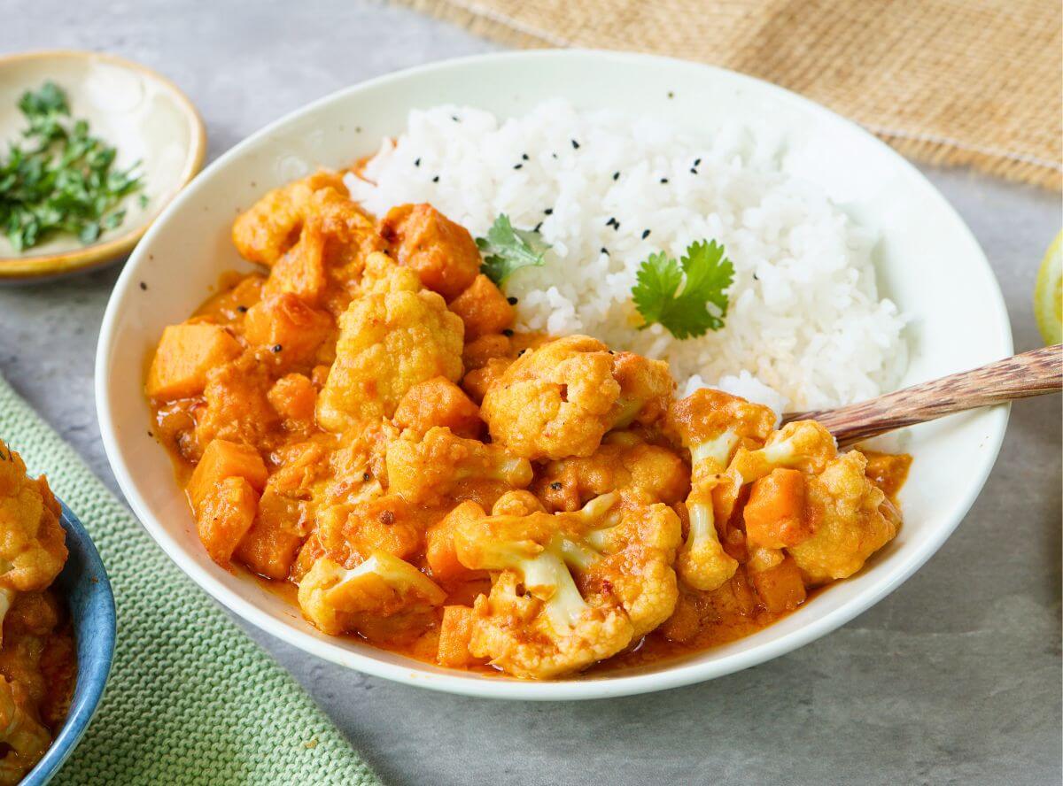 Blumenkohl Curry mit Kokosmilch