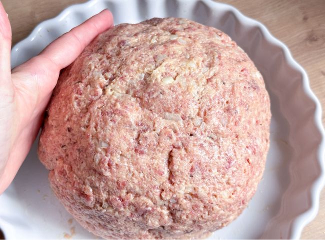 Blumenkohlbombe mit Hack Blumenkohlbombe mit Hack