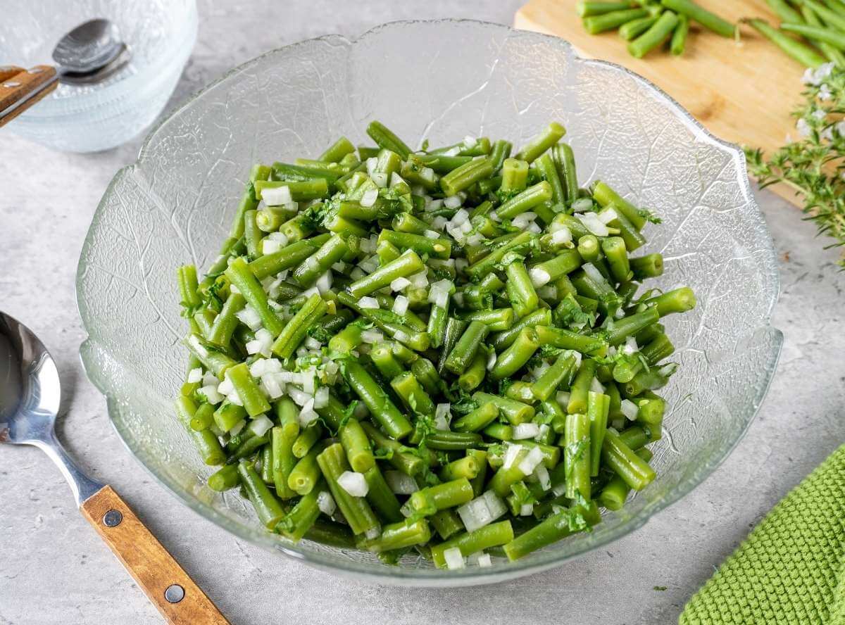 Bohnensalat mit grünen Bohnen – Omas DDR-Rezept