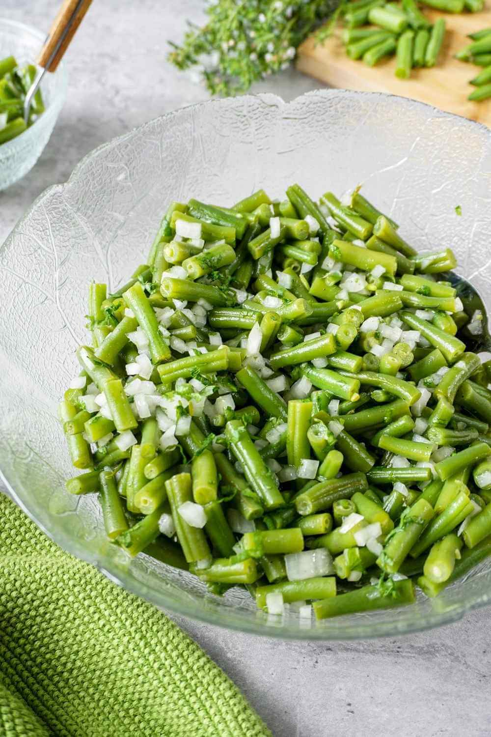 Bohnensalat mit grünen Bohnen – Omas DDR-Rezept