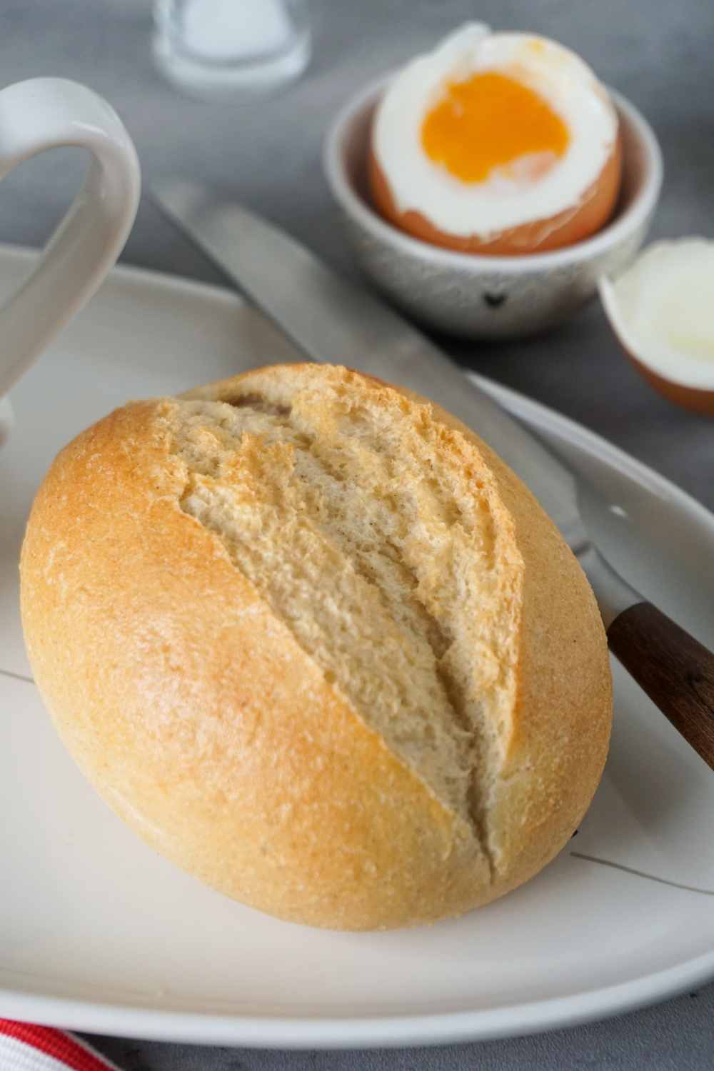 Br&ouml;tchen Fr&uuml;hst&uuml;ck Ei Hei&szlig;luftfritteuse