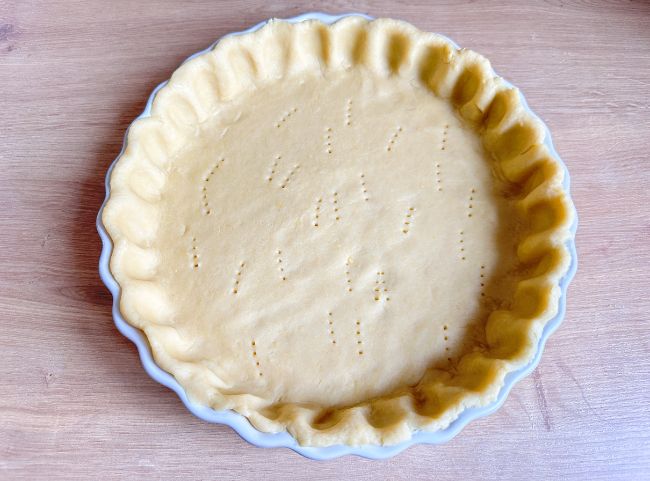 Brokkoli Quiche M&uuml;rbeteig Boden