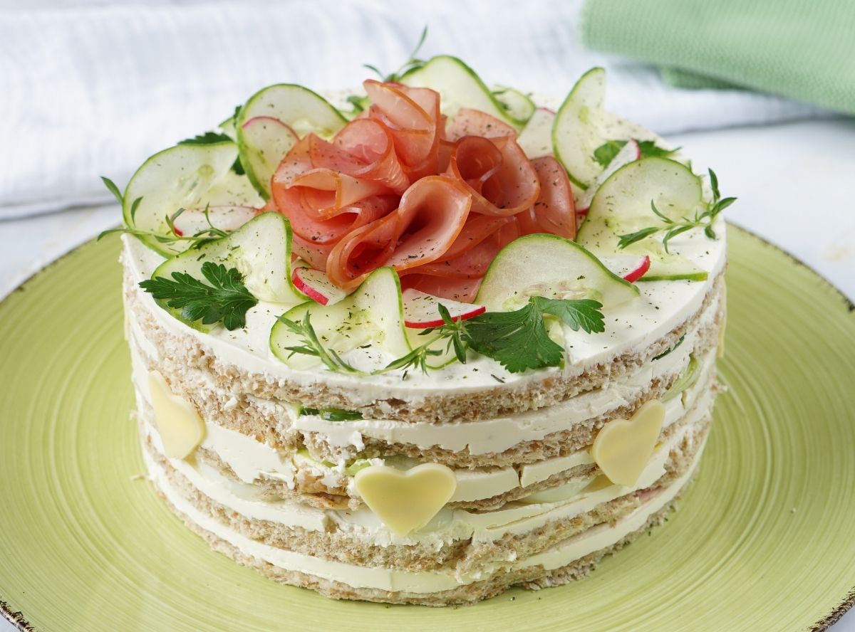 Brottorte mit Frischkäse