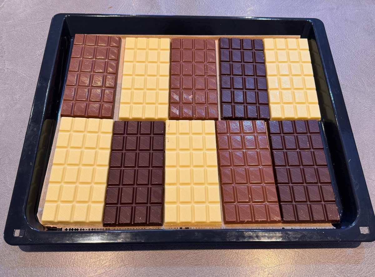 Bruchschokolade Blech