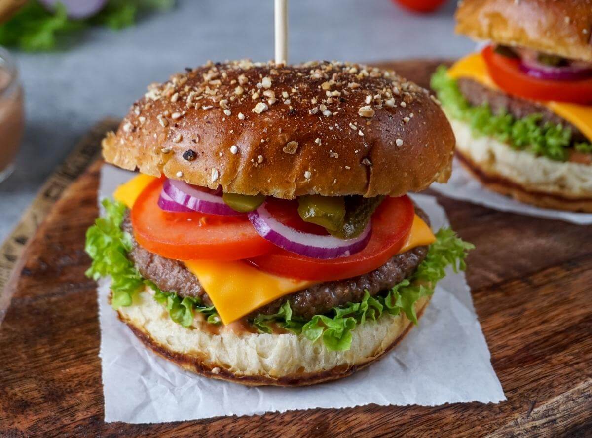 Burger aus der Heißluftfritteuse
