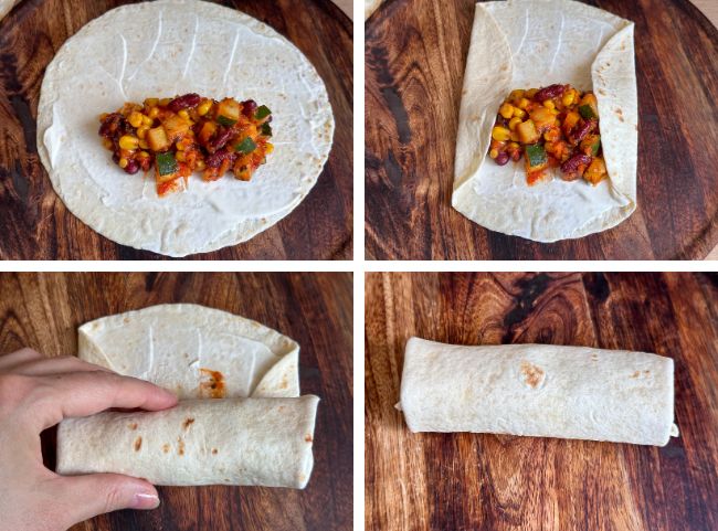 Burritos falten Burritos falten