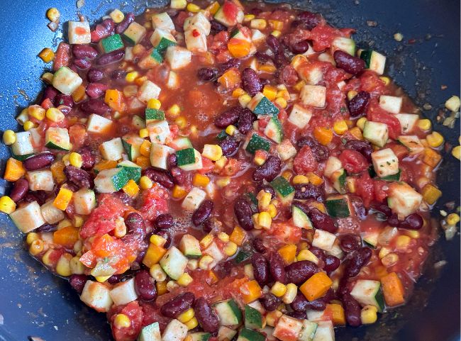 Burritos Füllung vegetarisch Burritos Füllung vegetarisch