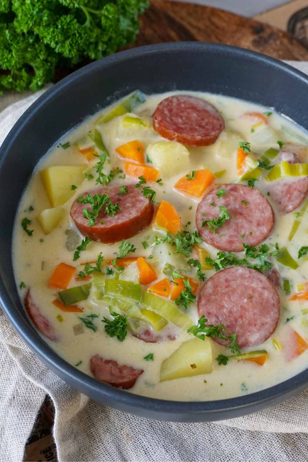 Cabanossi-Suppe mit Kartoffel Cabanossi-Suppe mit Kartoffel