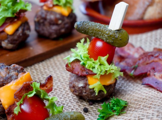 Cheeseburger Hackb&auml;llchen Hei&szlig;luftfritteuse