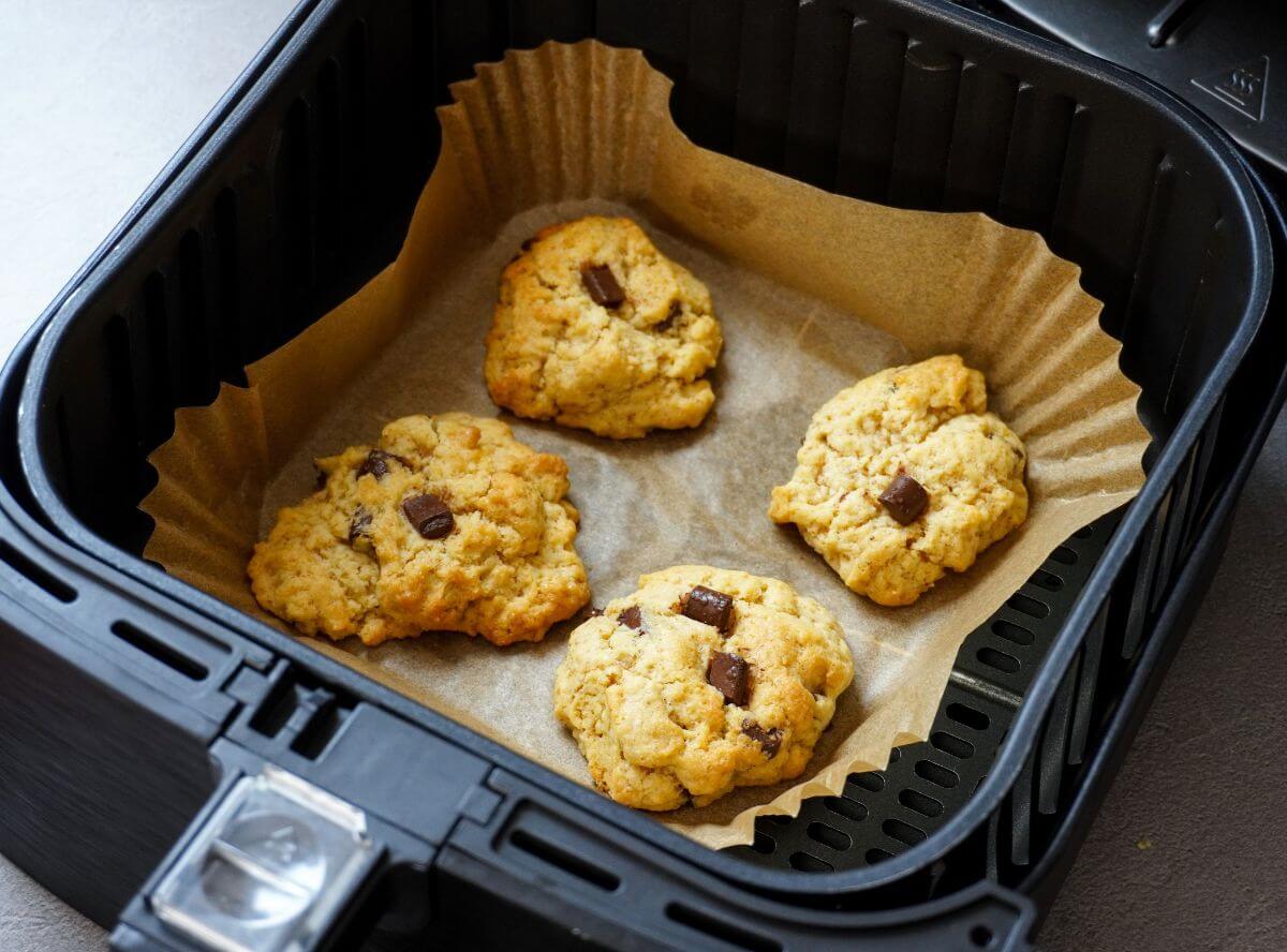 Chocolate Chip Cookies aus der Heißluftfritteuse