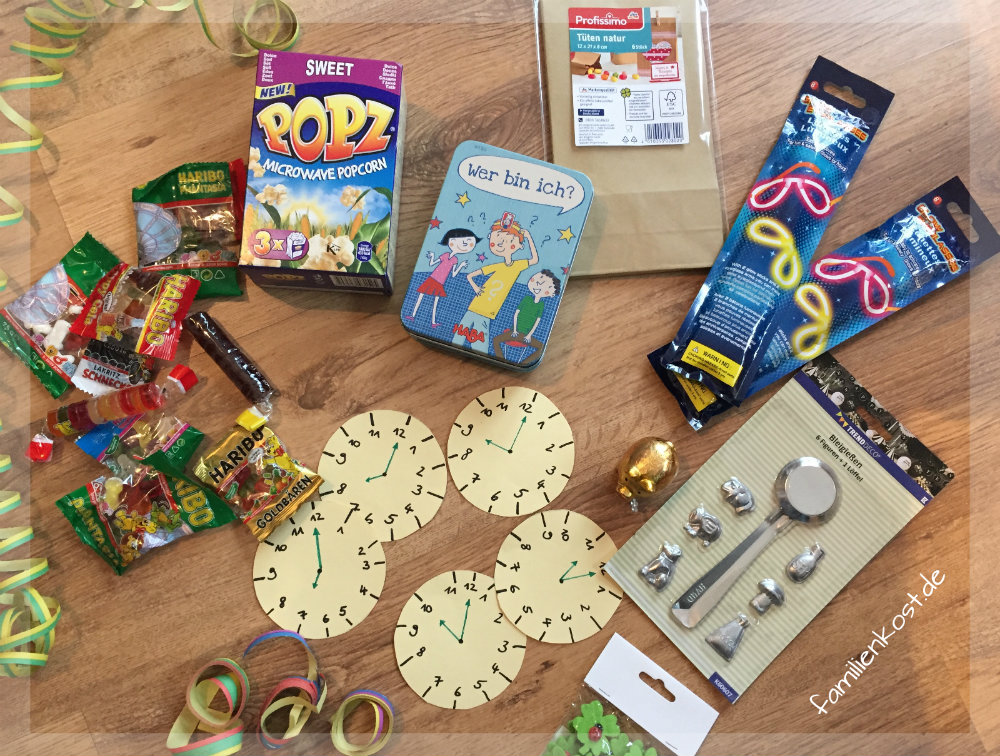 Countdown Bags f&uuml;r die Silvester-Party selber machen