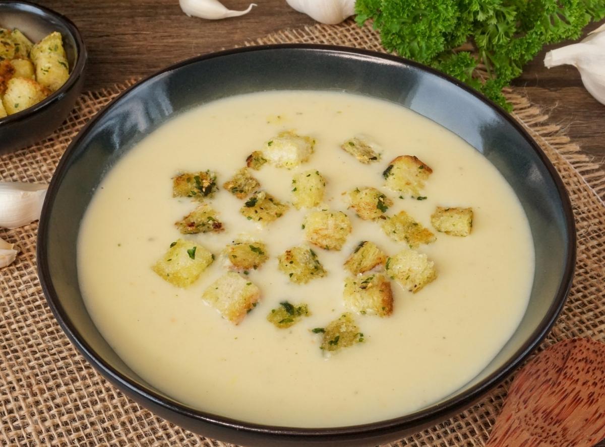 Cremige Knoblauchsuppe