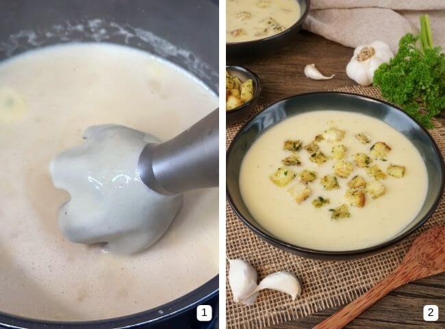 Cremige Knoblauchsuppe - cremig pürieren Cremige Knoblauchsuppe - cremig pürieren