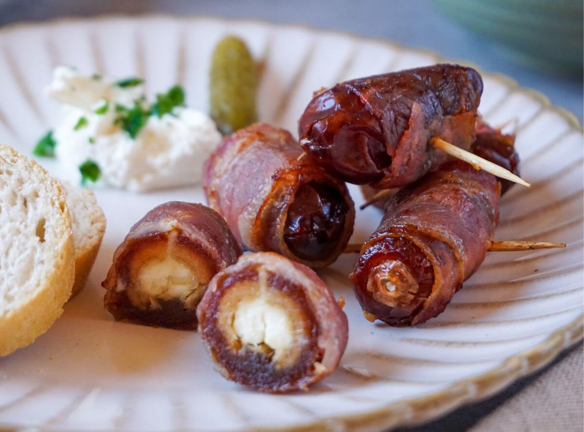 Datteln im Speckmantel Hei&szlig;luftfritteuse Rezept