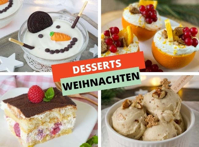 K&ouml;stliche Desserts f&uuml;r Weihnachten