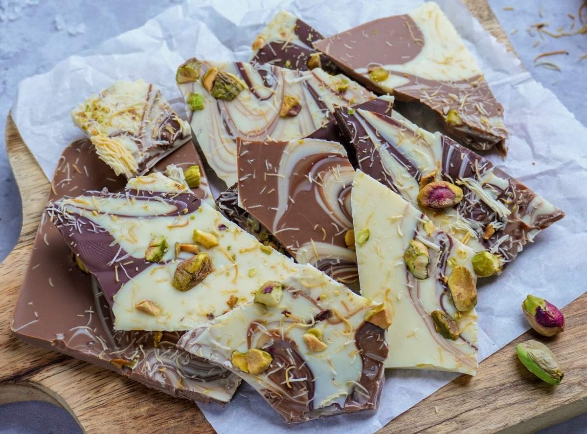 Dubai Style Bruchschokolade mit Pistazien selber machen