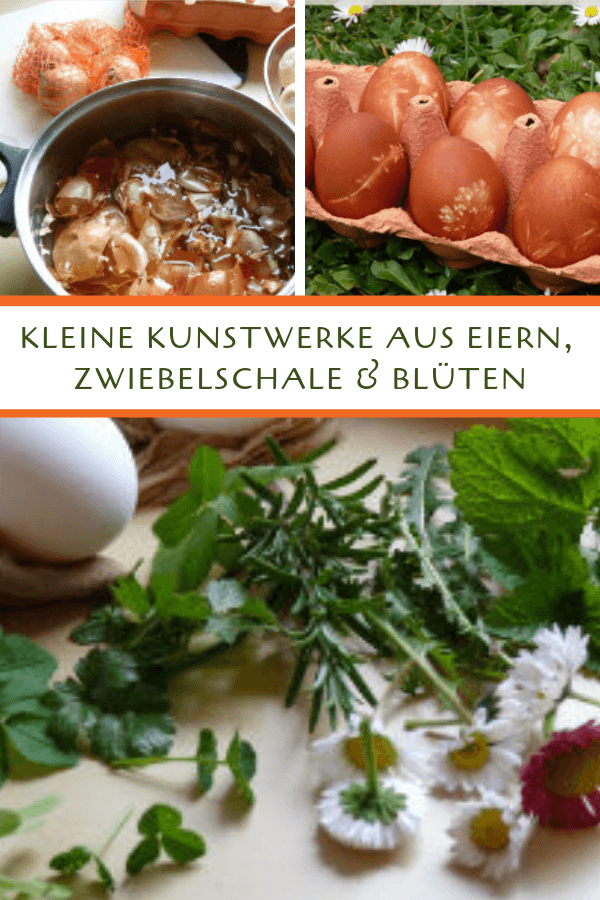 Eier mit Zwiebelschale f&auml;rben