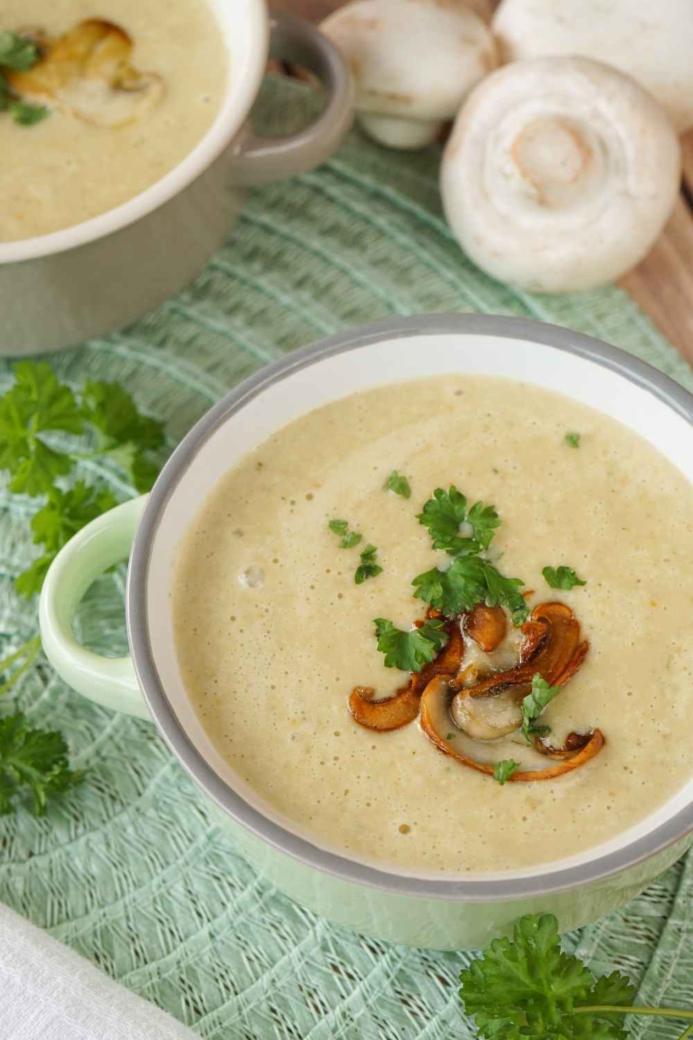 Einfache Champignoncremesuppe Einfache Champignoncremesuppe