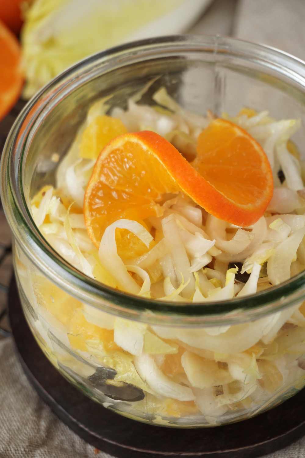 Chicoree Salat mit Mandarinen Chicoree Salat mit Mandarinen