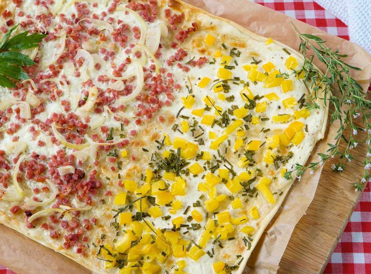 Einfacher Flammkuchen