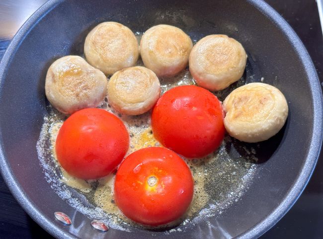 Englisches Frühstück Tomaten Englisches Frühstück Tomaten
