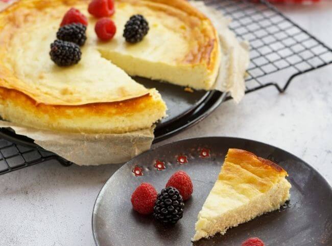 Low Carb Käsekuchen mit Mandelmehl