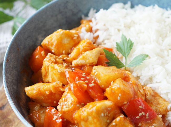 Hähnchen süß-sauer Rezept Hähnchen süß-sauer Rezept