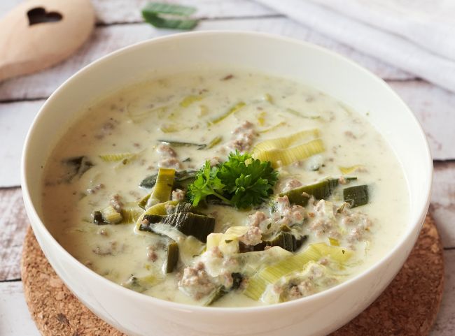 K&auml;se-Lauch-Suppe