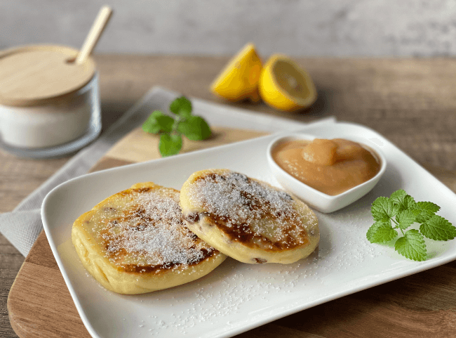 S&auml;chsische Quarkkeulchen mit Kartoffeln
