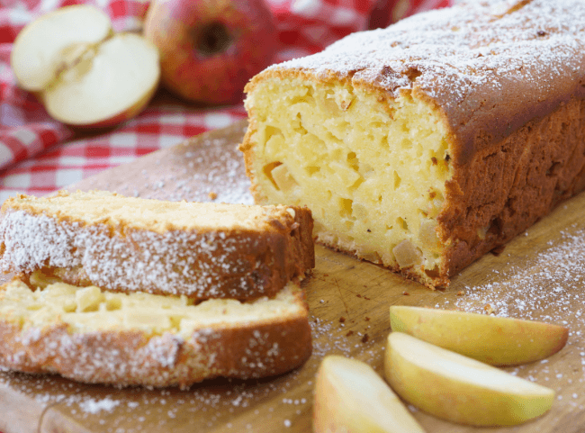 Apfel-R&uuml;hrkuchen mit Quark