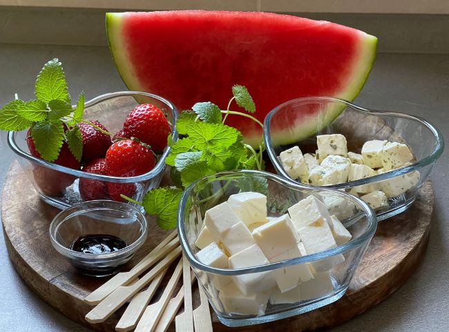 Feta Melone Spie&szlig;e