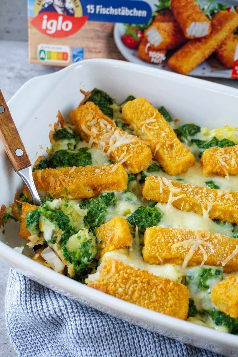 Fischstäbchen-Auflauf – so lecker, dass sogar Matrosen schwach werden Fischstäbchen-Auflauf – so lecker, dass sogar Matrosen schwach werden