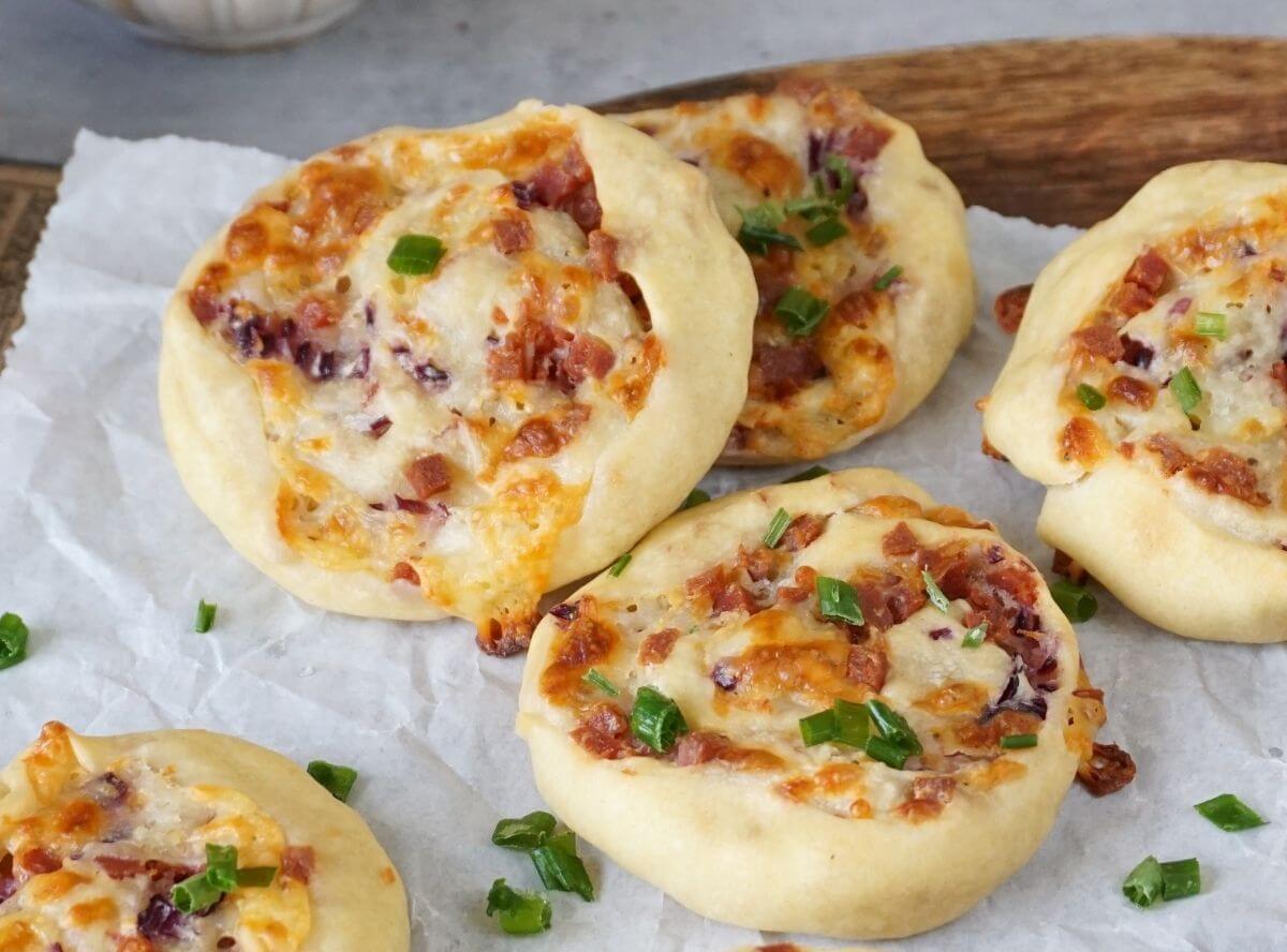 Flammkuchen Schnecken