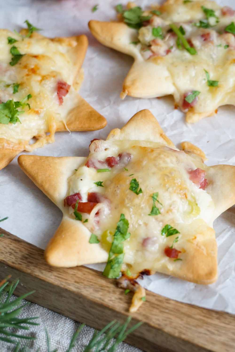Flammkuchen-Sterne Flammkuchen-Sterne