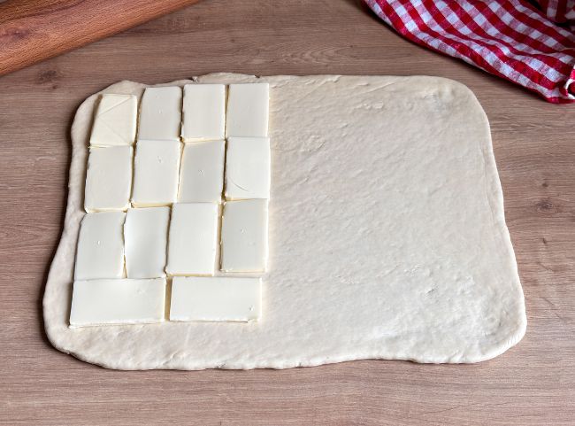 Franzbrötchen Butterplatte Franzbrötchen Butterplatte