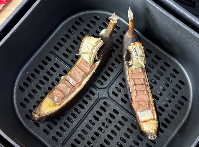 Gebackene Schoko Banane Hei&szlig;luftfritteuse