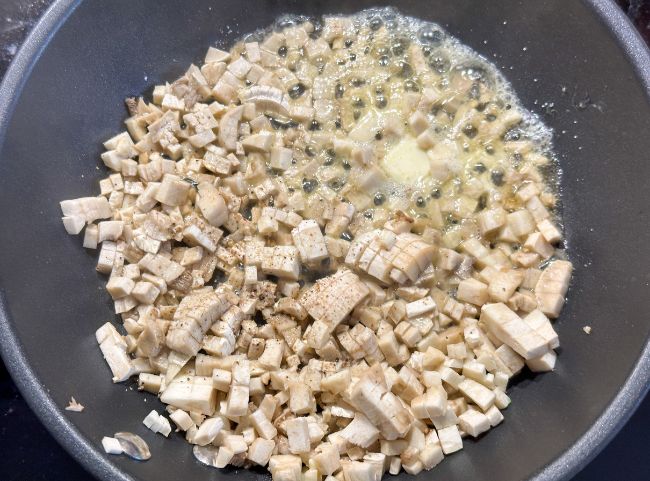 gef&uuml;llte Champignons Hei&szlig;luftfritteuse Pilze anbraten