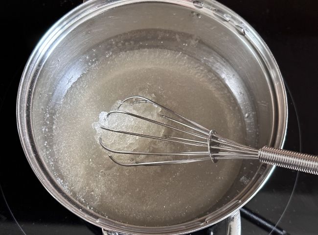 Gelatine anrühren Gelatine anrühren