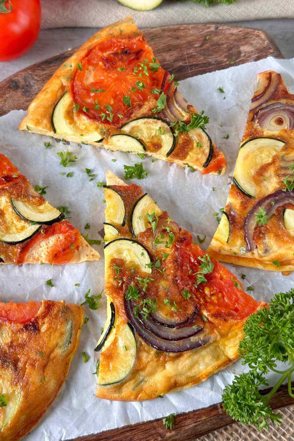 Gemüse-Frittata mit Zucchini und Tomaten Gemüse-Frittata mit Zucchini und Tomaten