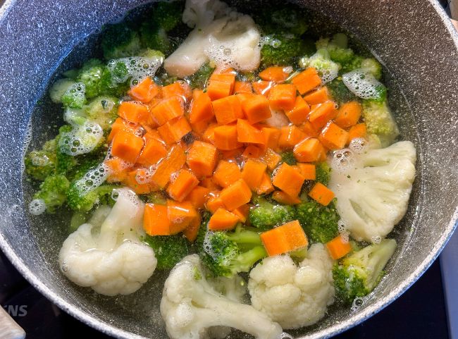 Gem&uuml;seauflauf Kaisergem&uuml;se vorkochen